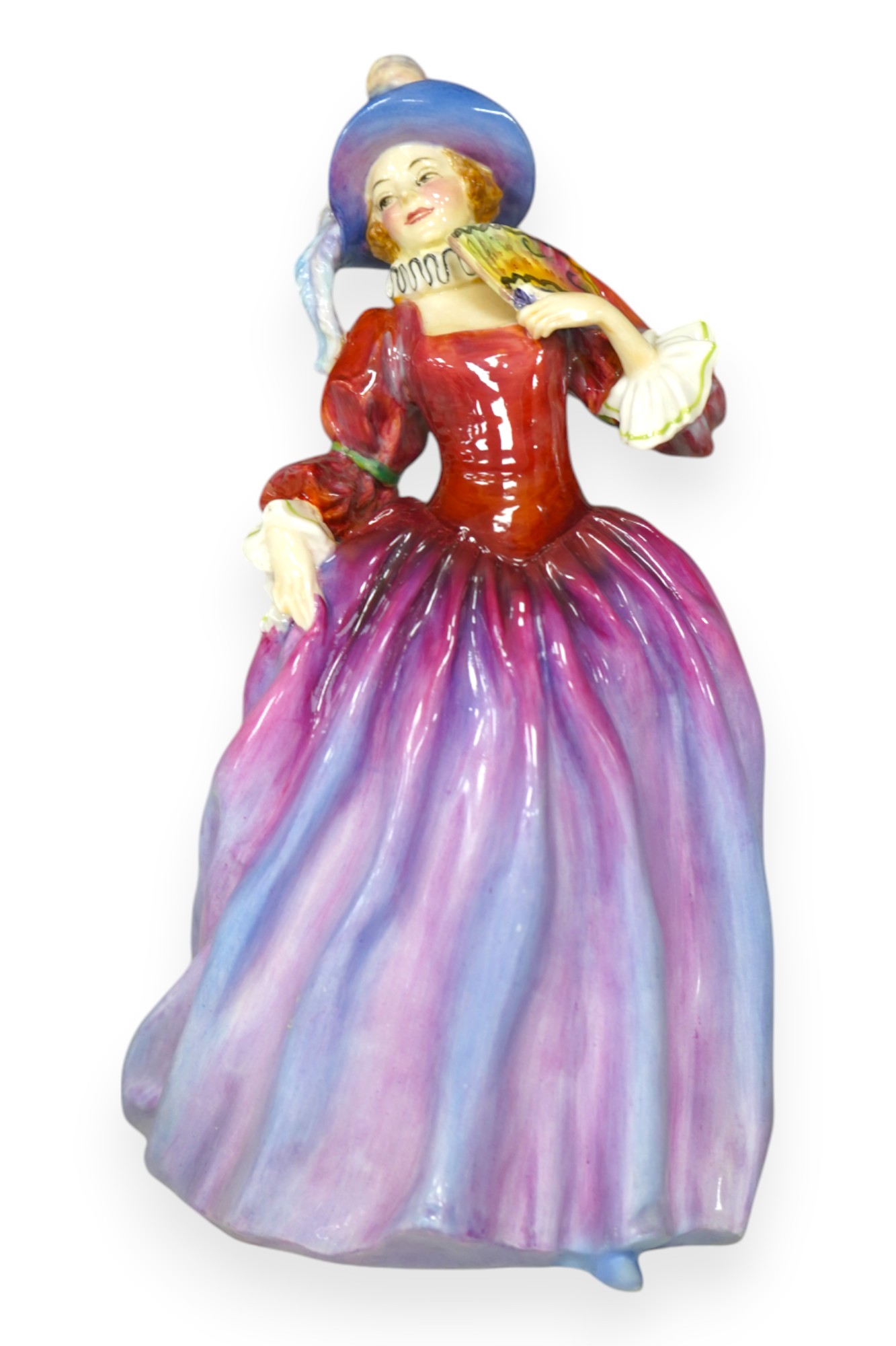 A Royal Doulton figurine, 'mariquita' HN1837 by Leslie Harradine issued from 1938-1949, 20cm. Condition - some good restoration